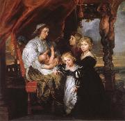 Peter Paul Rubens Deborah Kip Sir Balthasar Gerbiers wife, and her children Germany oil painting artist